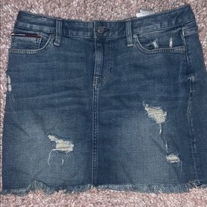 2/25 Denim skirt destroyed